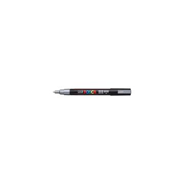 Dekormarker 0,9-1,3mm, PC-3M Uni Posca ezüst
