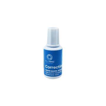 Hibajavító folyadék 20ml, vízbázisú szivacsos végű Bluering® 