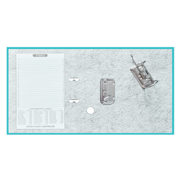 Iratrendező A4, 5cm,lapraszerelt, Bluering® Smart türkiz