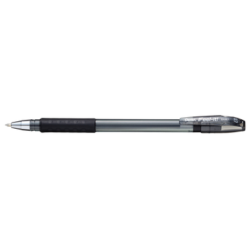 Golyóstoll kupakos 0,35mm, háromszög fogózóna Pentel Feel it BX487-A, írásszín fekete