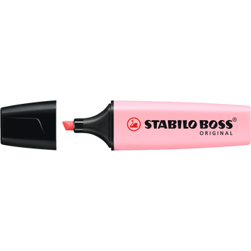 Szövegkiemelő 2-5mm, vágott hegyű, STABILO Boss original Pastel pink