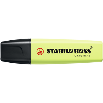 Szövegkiemelő 2-5mm, vágott hegyű, STABILO Boss original Pastel lime