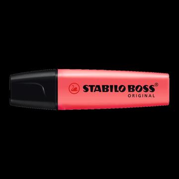 Szövegkiemelő 2-5mm, vágott hegyű, STABILO Boss original piros