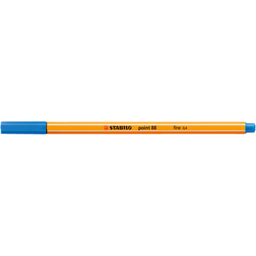 Rostirón, tűfilc 0,4mm, STABILO Point 88 ultramarin kék
