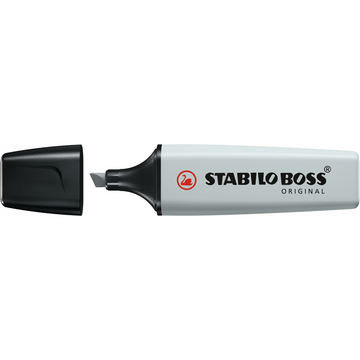 Szövegkiemelő 2-5mm, vágott hegyű, STABILO Boss original Pastel szürke