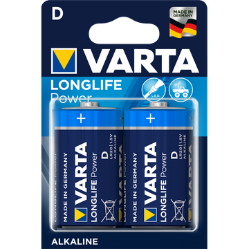 Elem góliát LR20D longlife Power 2 db/csomag, Varta 