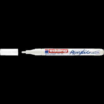 Akril marker 1-2mm, Edding 5300 fehér 