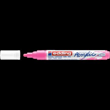 Akril marker 2-3mm, Edding 5100 neon rózsaszín 