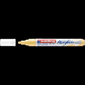 Akril marker 2-3mm, Edding 5100 pasztell sárga 