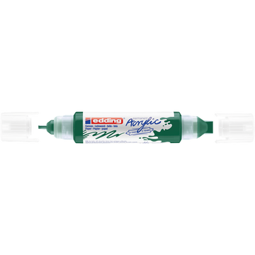 Akril marker 2-3mm, és 5-10mm, 3D kétvégű Edding 5400 moha zöld