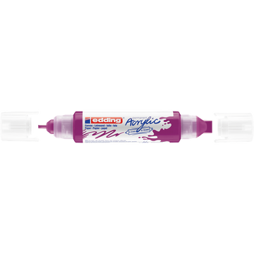 Akril marker 2-3mm, és 5-10mm, 3D kétvégű Edding 5400 lila