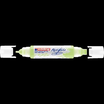 Akril marker 2-3mm, és 5-10mm, 3D kétvégű Edding 5400 pasztellzöld