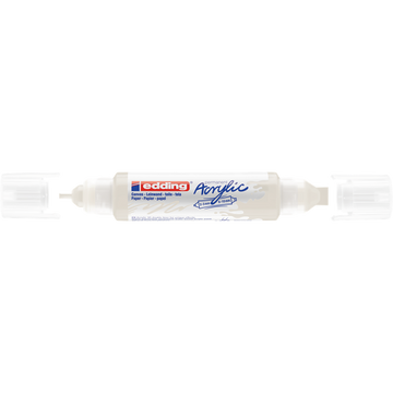 Akril marker 2-3mm, és 5-10mm, 3D kétvégű Edding 5400 fehér