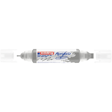 Akril marker 2-3mm, és 5-10mm, 3D kétvégű Edding 5400 ezüst