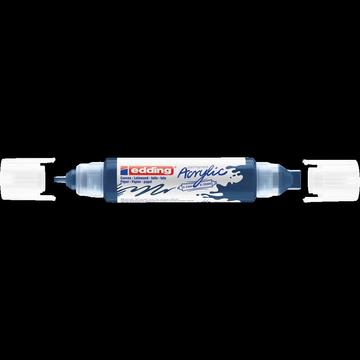 Akril marker 2-3mm, és 5-10mm, 3D kétvégű Edding 5400 éjkék