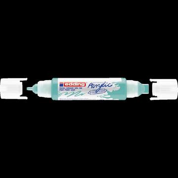 Akril marker 2-3mm, és 5-10mm, 3D kétvégű Edding 5400 türkiz