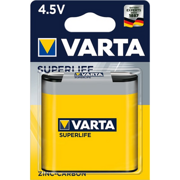 Elem 4,5V 3LR12 Superlife féltartóslapos 1 db/csomag, Varta 