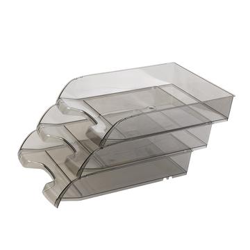 Irattálca muanyag 550 extra széles 345x270x67mm, Bluering®, füst