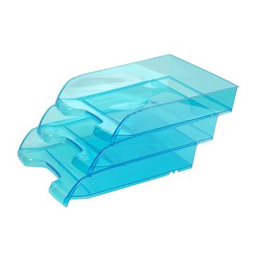 Irattálca muanyag 550 extra széles 345x270x67mm, Bluering®, áttetszo kék 
