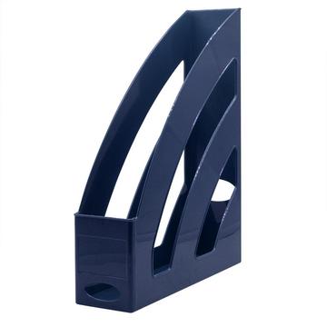 Iratpapucs 8cm, muanyag, 80x327x253mm, Bluering®, sötétkék