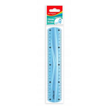 Vonalzó 15 cm, flexibilis Keyroad vegyes színek