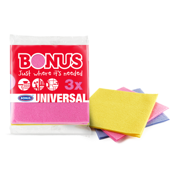 Törlőkendő általános 3 db/csomag Bonus_B163