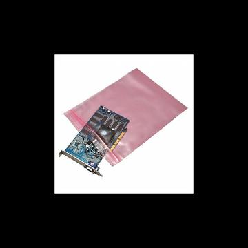 Simítózáras tasak 203x254mm, antisztatikus 100 db/csomag, rózsaszín