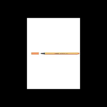 Rostirón, tűfilc 0,4mm, STABILO Point 88 narancs