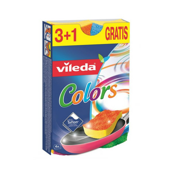 Mosogatószivacs Pur Active 3+1 Vileda Colors_F17881