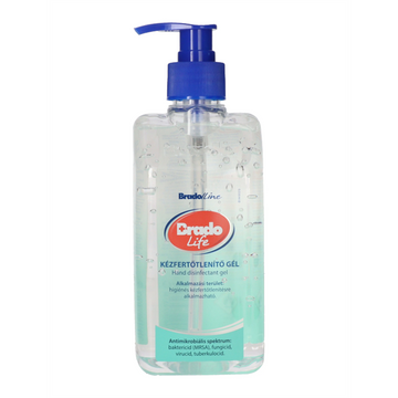Kéz- és bőrfertőtlenítő gél pumpás 500 ml Classic Bradolife