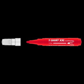 Textilmarker 1-3 mm kerek ICO T-SHIRT XXL piros