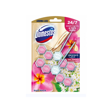 WC illatosító 2 x 55 g  Aroma Lux  Domestos Pink Jasmine & Elderflower