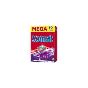 Mosogatógép tabletta 80 db/doboz All in One Somat Regular
