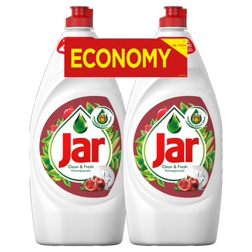 Mosogatószer 2 x 900 ml kézi duopack Jar Gránátalma
