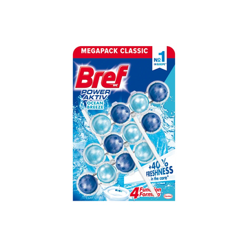 WC illatosító golyós 3 x 50 g Power Aktiv Bref Ocean Breeze