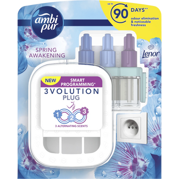 Légfrissítő elektromos kezdőcsomag 20 ml Ambi Pur 3 Volution Lenor Spring