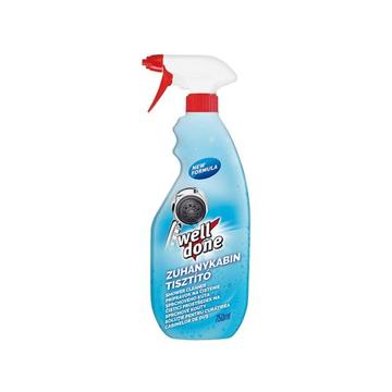 Zuhanykabin tisztítószer szórófejes 750 ml Well Done