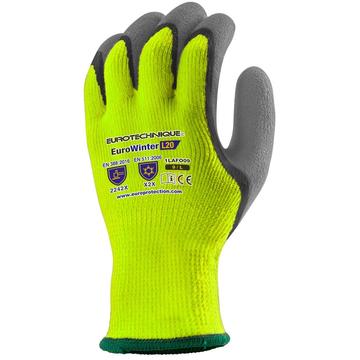 Kesztyu bélelt Hi-Viz sárga színu 10-es kötésu 9-es_1LAFO09