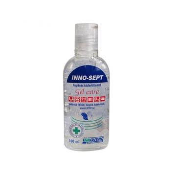 Kéz- és borfertotleníto gél kupakkal 100 ml INNO SEPT GÉL EXTRA