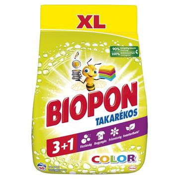 Mosópor 3 kg (50 mosás) színes ruhákhoz Biopon Takarékos Color
