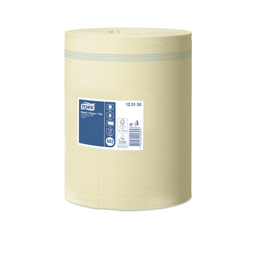 Kéztörlo 1 rétegu tekercses átméro: 19 cm belsomagos M2 Universal Tork_120150 sárga