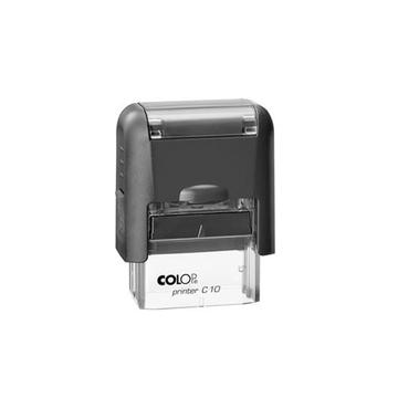 Bélyegzo C10 Printer Colop átlátszó,fekete ház/fekete párna