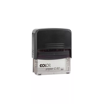 Bélyegzo C60 Printer Colop átlátszó fekete ház/fekete párna