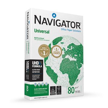 Másolópapír A4, 80g, Navigator Universal, CIE 169 fehérség, prémium minoség, 500ív/csomag
