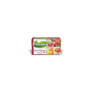Gyümölcstea 20x2 g Pickwick meggy, vörösáfonya és málna, citrus és bodzavirág, eper tejszín ízzel