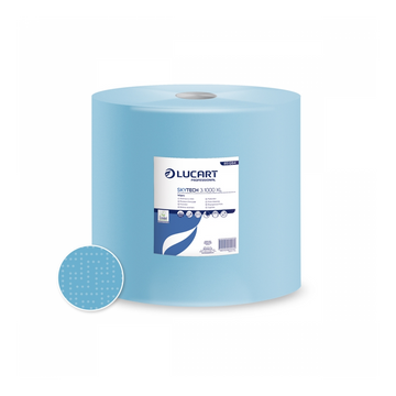 Ipari törlo 3 rétegu átméro: 37 cm 1000 lap/tekercs cellulóz 1 tekercs/karton Strong Blue 3.1000 Lucart_851284 kék