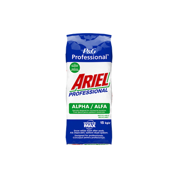Mosópor 15 kg Ariel Alfa Whitemax