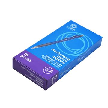 Nyomósirón ergonomikus 0,5mm, sötétkék muanyag test, fekete fogórésszel,  Bluering® Zaphire