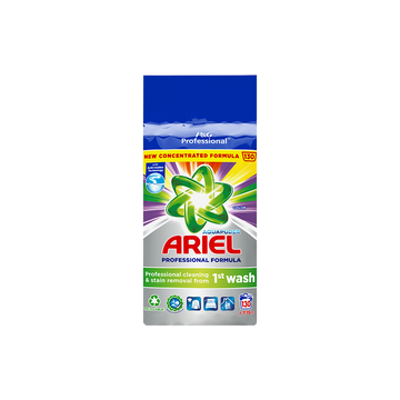 Mosópor 7,15 kg (130 mosás) színes ruhákhoz Ariel Professional Color