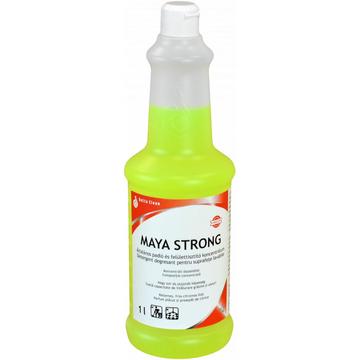 Padló- és felülettisztító koncentrátum eros zsíroldó hatással 1 liter Maya Strong
